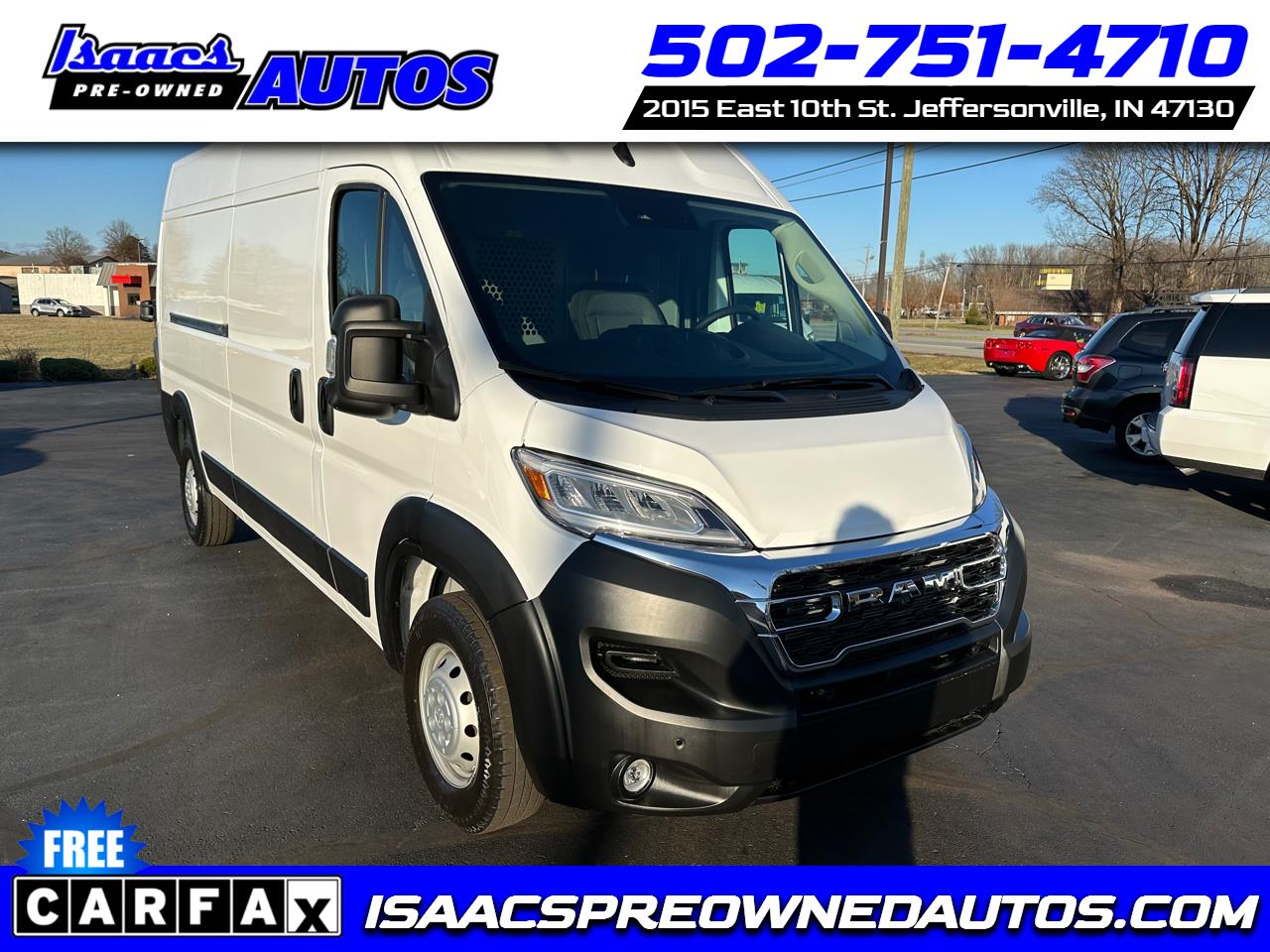 RAM ProMaster Cargo Van 2500 High Roof 159" WB 2023 RAM ProMaster Cargo Van 2500 High Roof 159" WB 2023