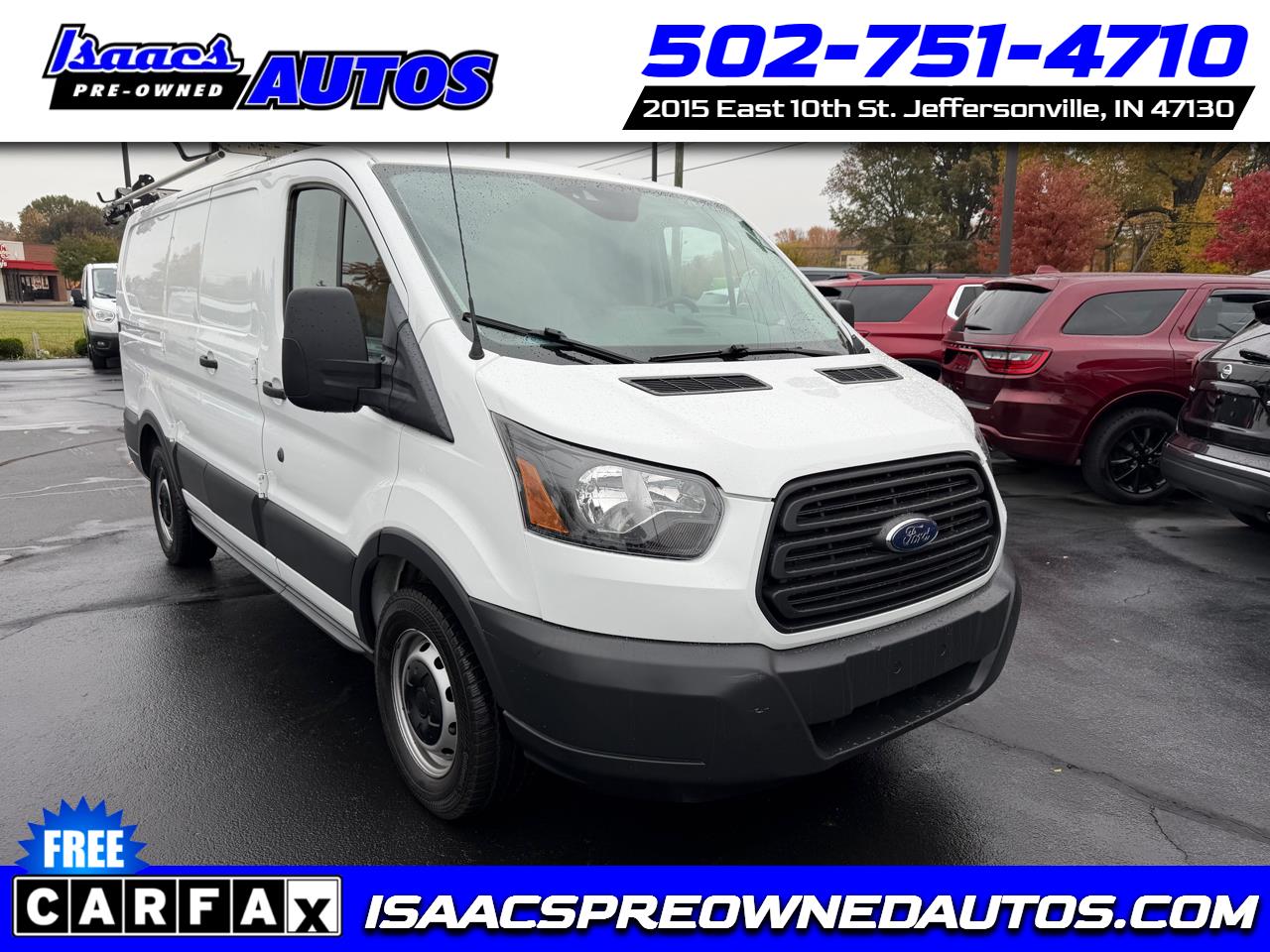 2018 Ford Transit Van T-150 130" Low Rf 8600 GVWR Swing-Out RH Dr