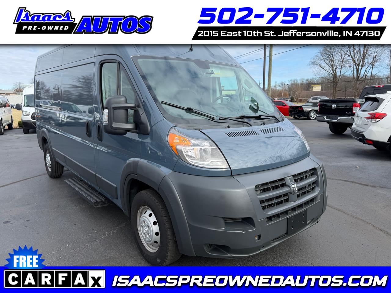 2018 RAM ProMaster Cargo Van 2500 High Roof 159" WB