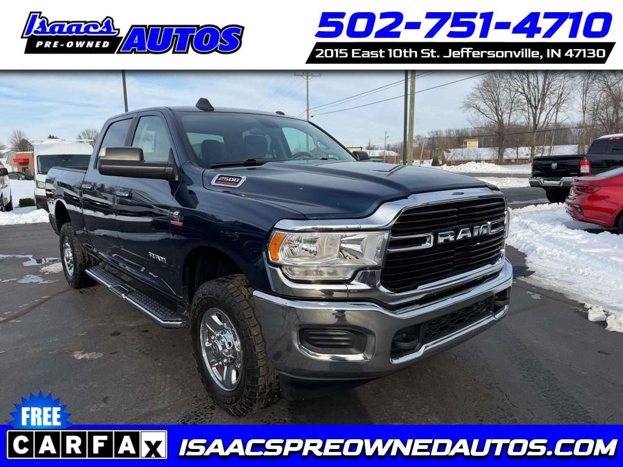 2019 RAM 2500 Big Horn 4x4 Crew Cab 6'4" Box