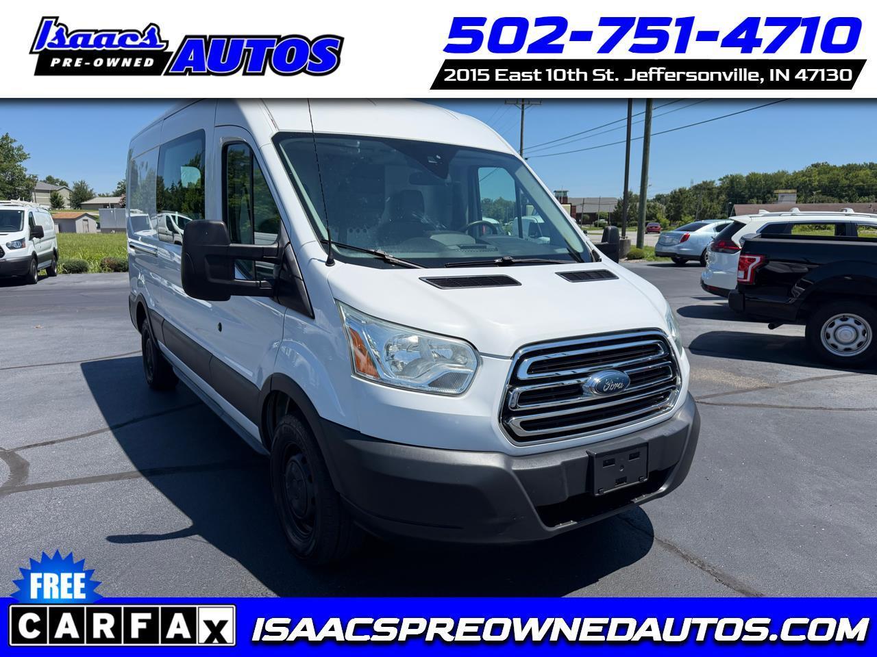 2015 Ford Transit Cargo Van T-250 148" Med Rf 9000 GVWR Sliding RH Dr