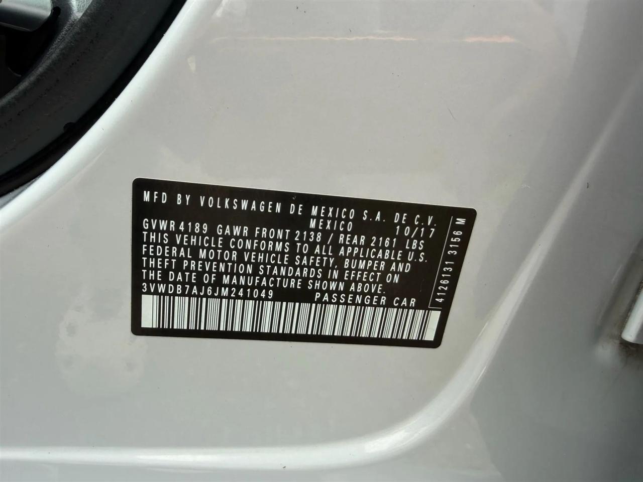 Volkswagen Jetta 1.4T SE 6A 2018