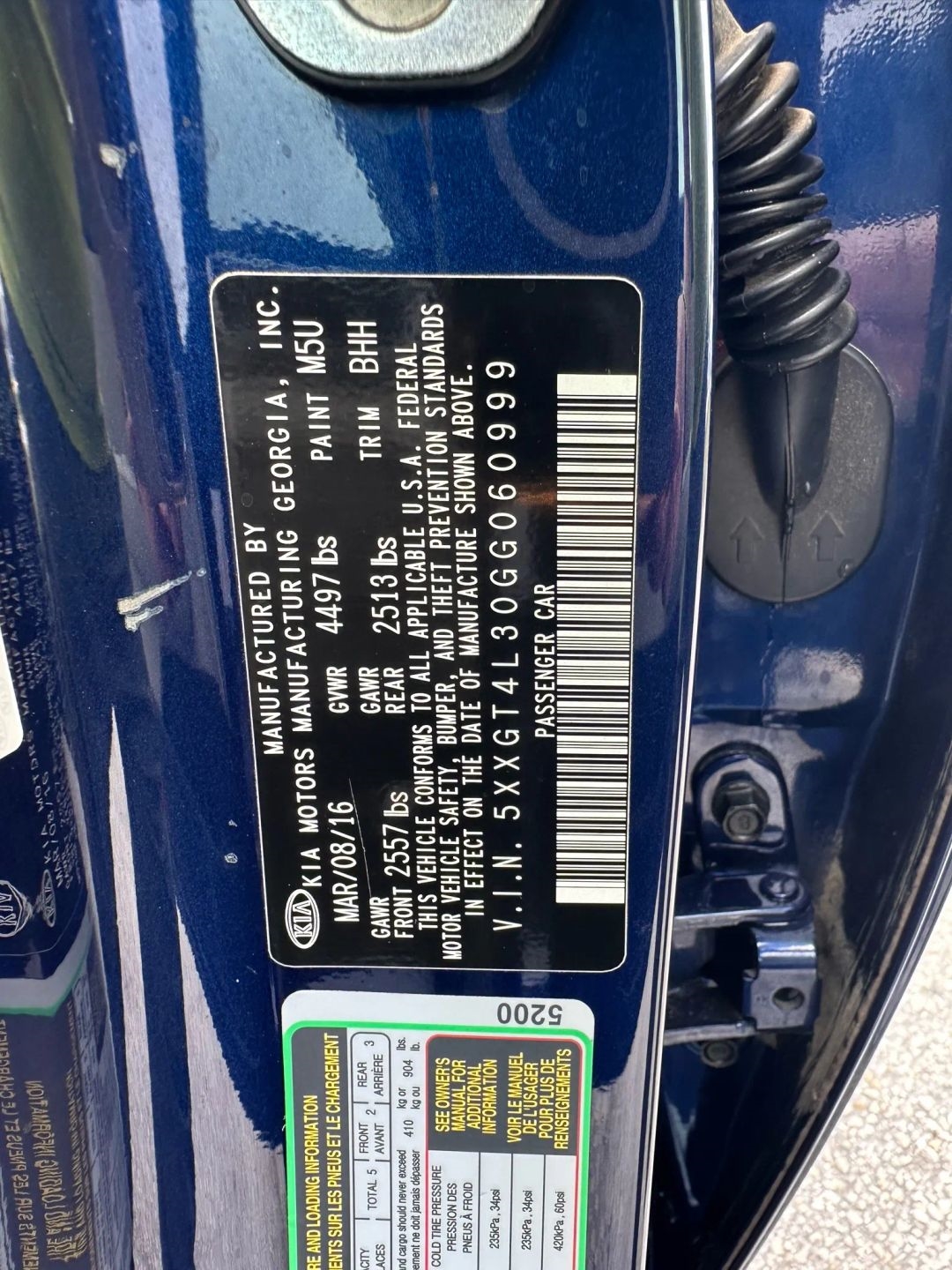 2016 Kia Optima LX photo 38