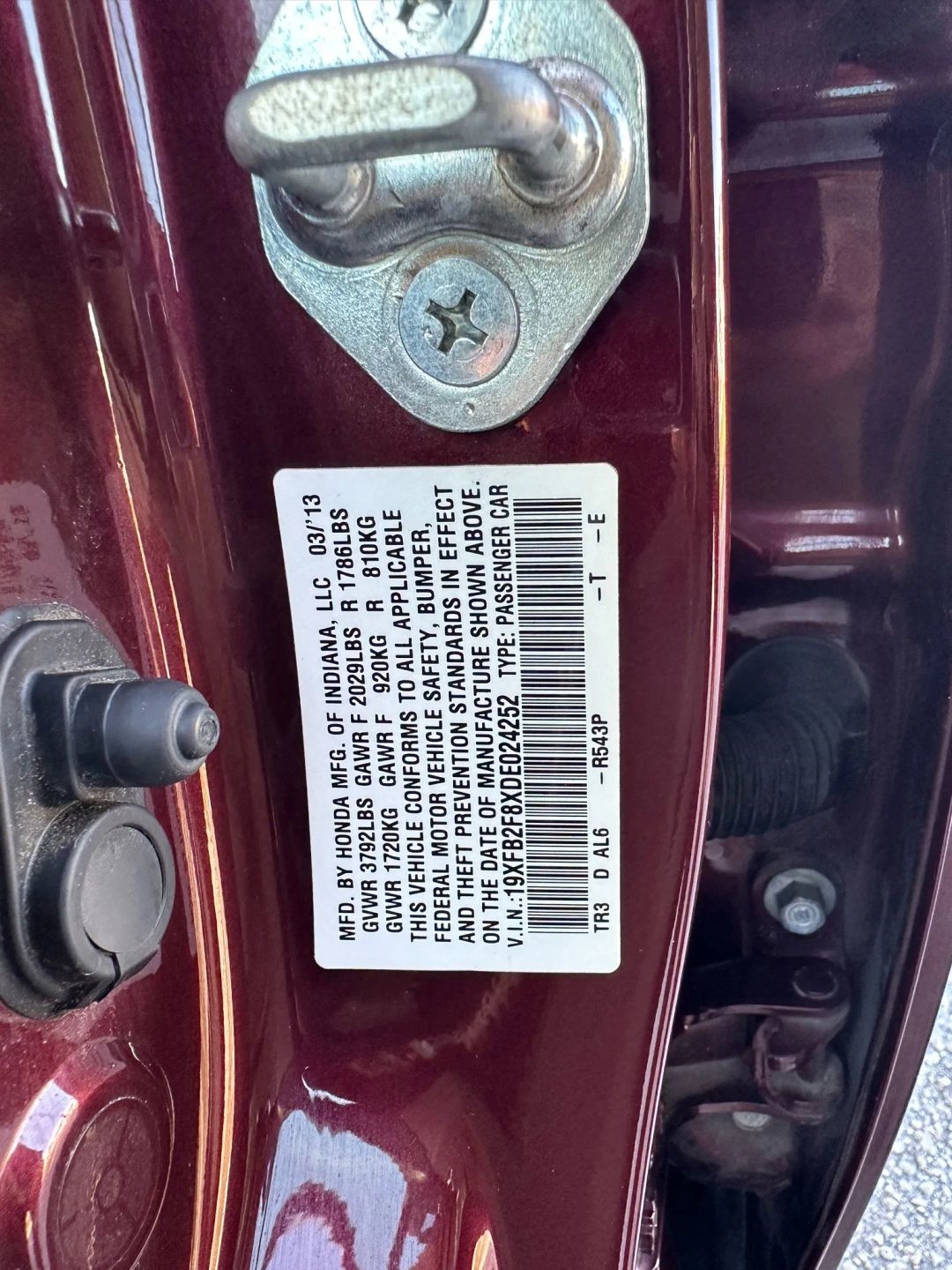 Honda Civic EX Sedan 5-Speed AT 2013 Honda Civic EX Sedan 5-Speed AT 2013