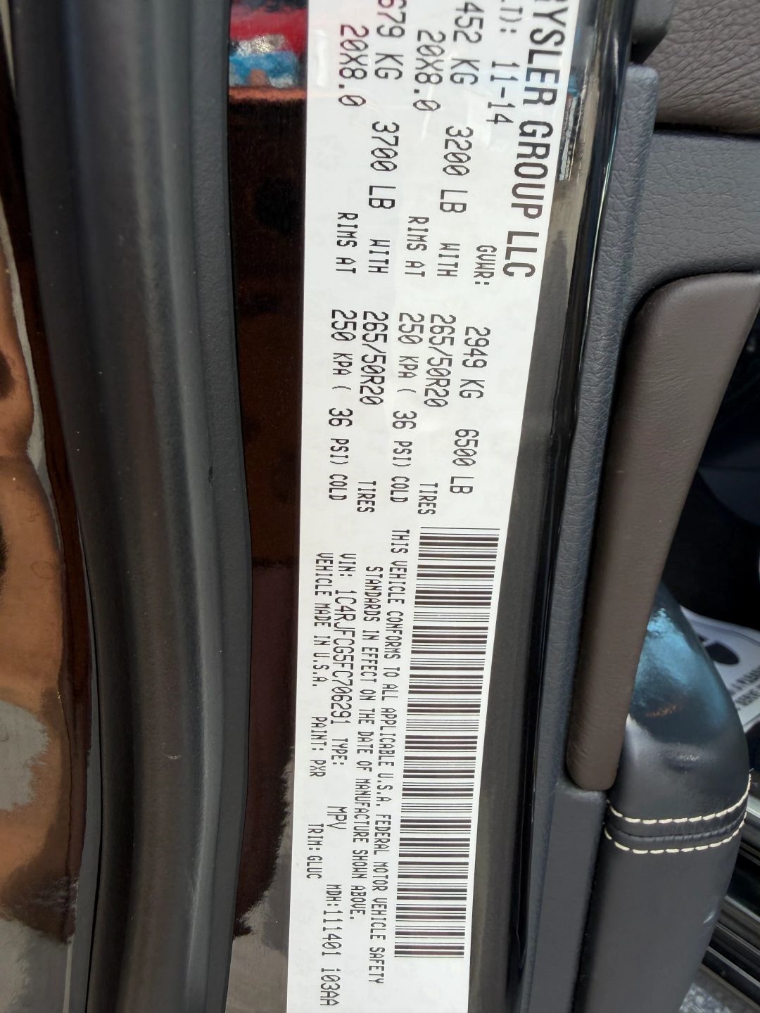 Jeep Grand Cherokee Overland 4WD 2015