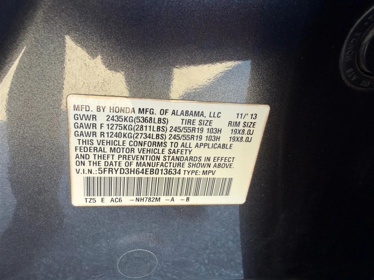 Acura MDX 6-Spd AT w/Tech and Entertainment Package 2014