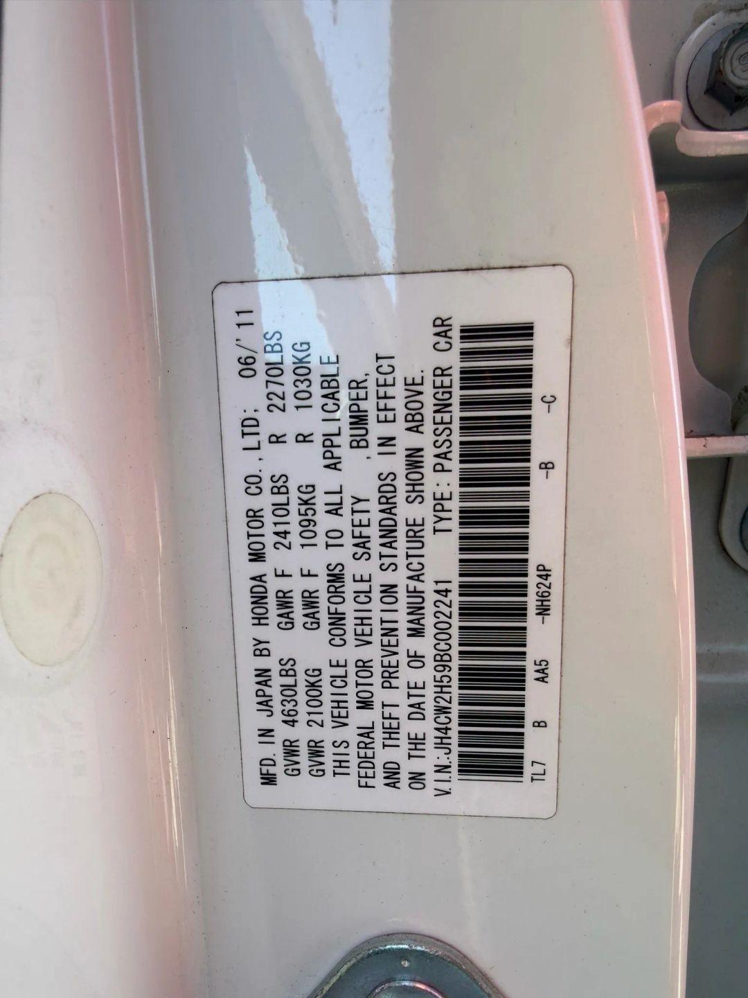 Acura TSX 5-Spd AT 2011