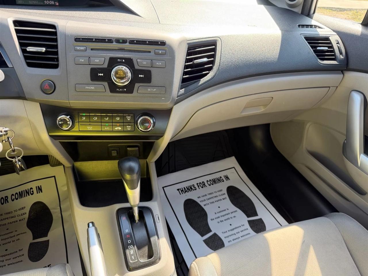 Honda Civic EX Coupe 5-Speed AT 2012