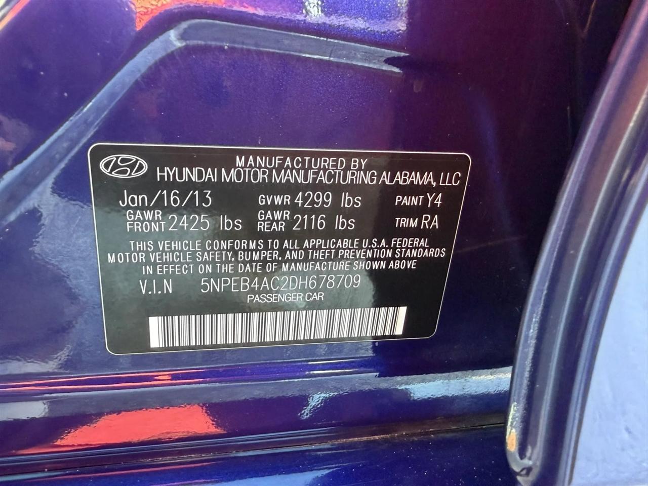 Hyundai Sonata GLS 2013