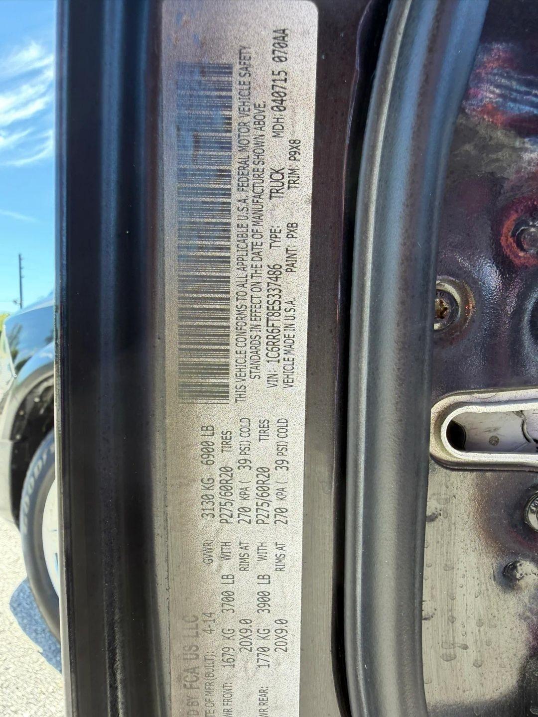 RAM 1500 Tradesman Quad Cab 2WD 2014