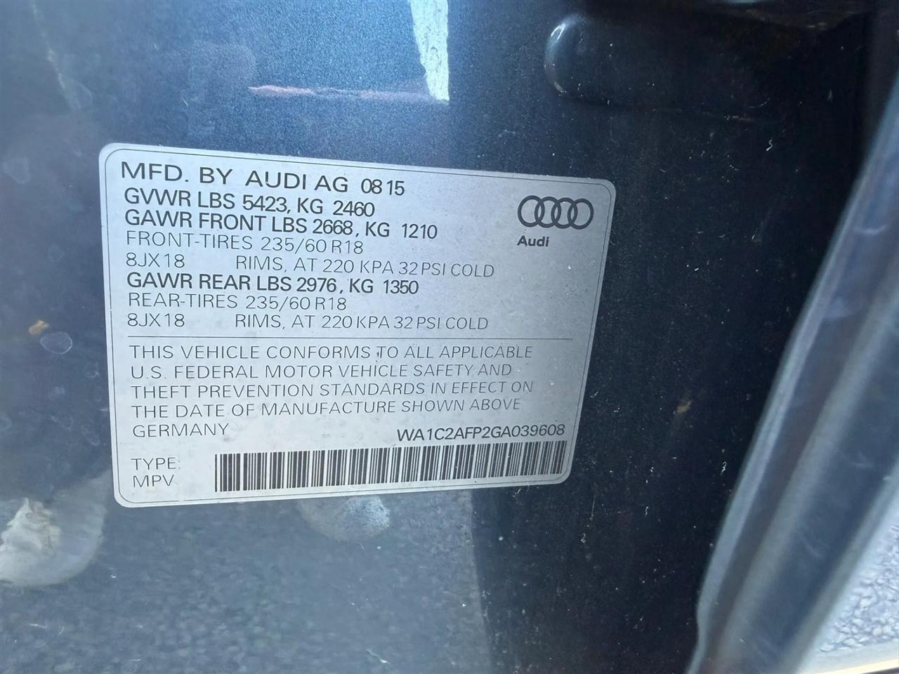 Audi Q5 2.0T Premium quattro 2016