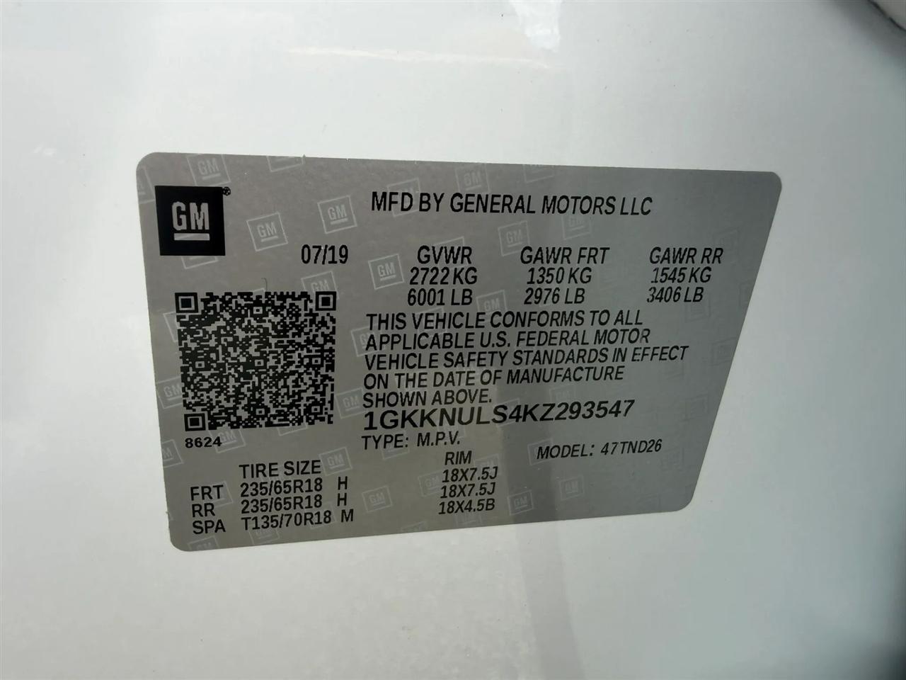 GMC Acadia SLT-1 AWD 2019