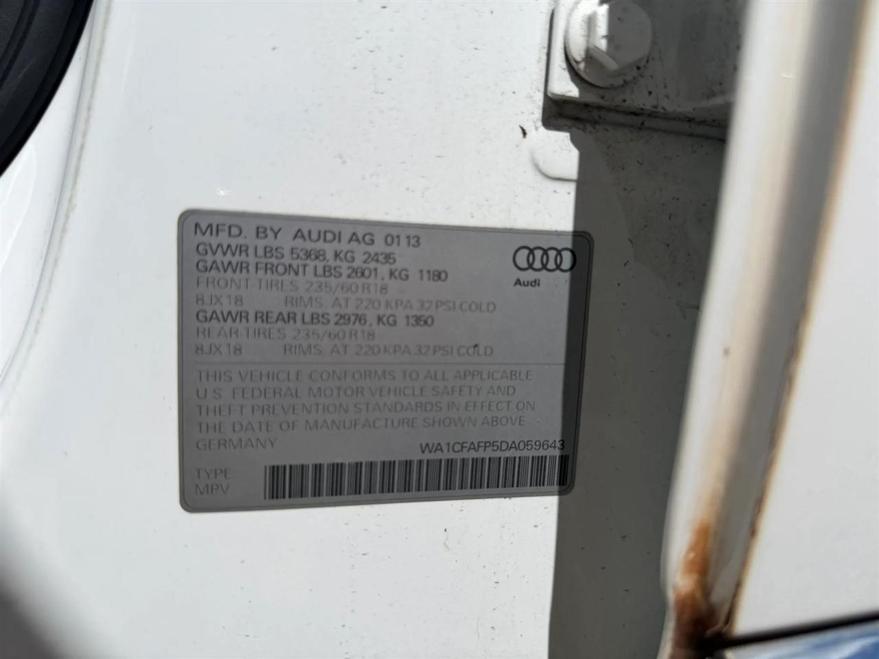 Audi Q5 2.0 quattro Premium 2013