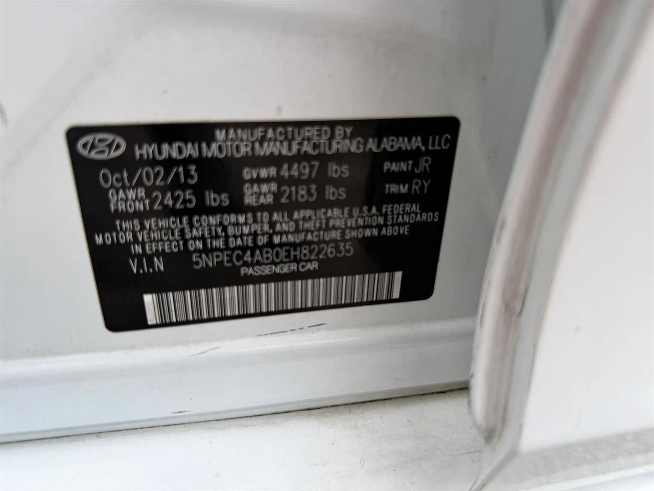 Hyundai Sonata Limited 2.0L TGDI 2014