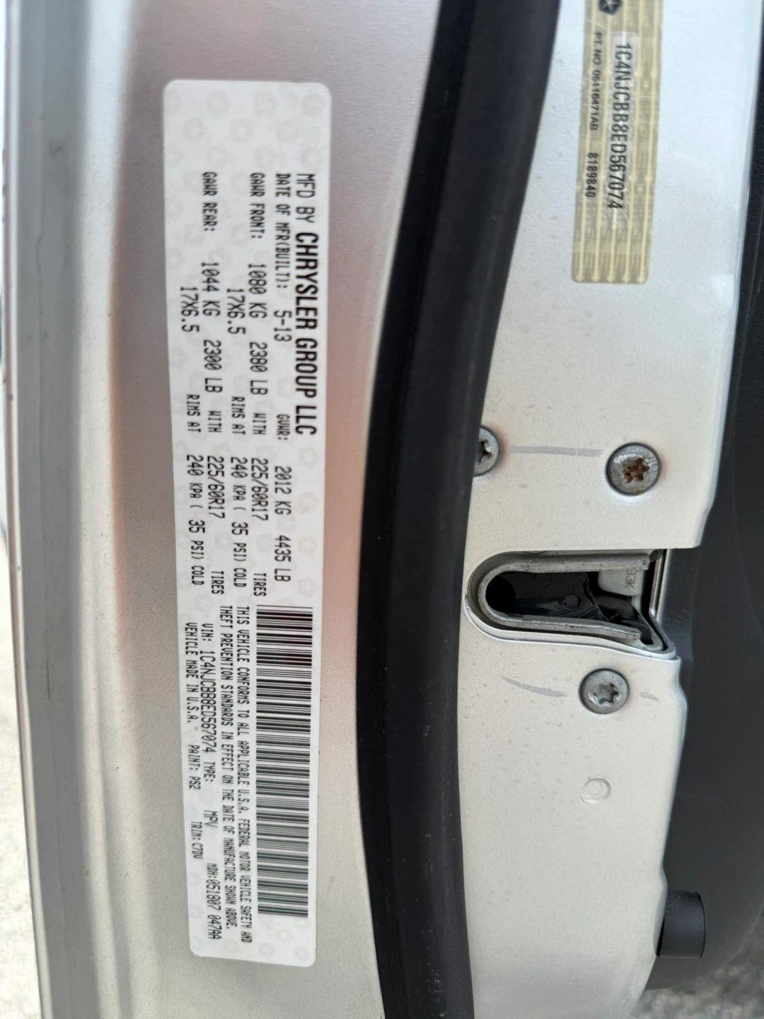 Jeep Compass Sport FWD 2014