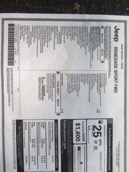 Jeep Renegade Jeepster 2020