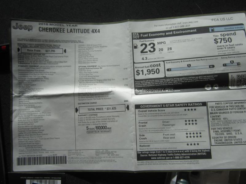 Jeep Cherokee 4WD 4dr Altitude 2016
