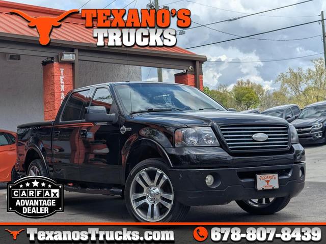 Black 2007 Ford F-150 Harley-Davidson Pickup Truck Rear-Wheel Drive Automatic