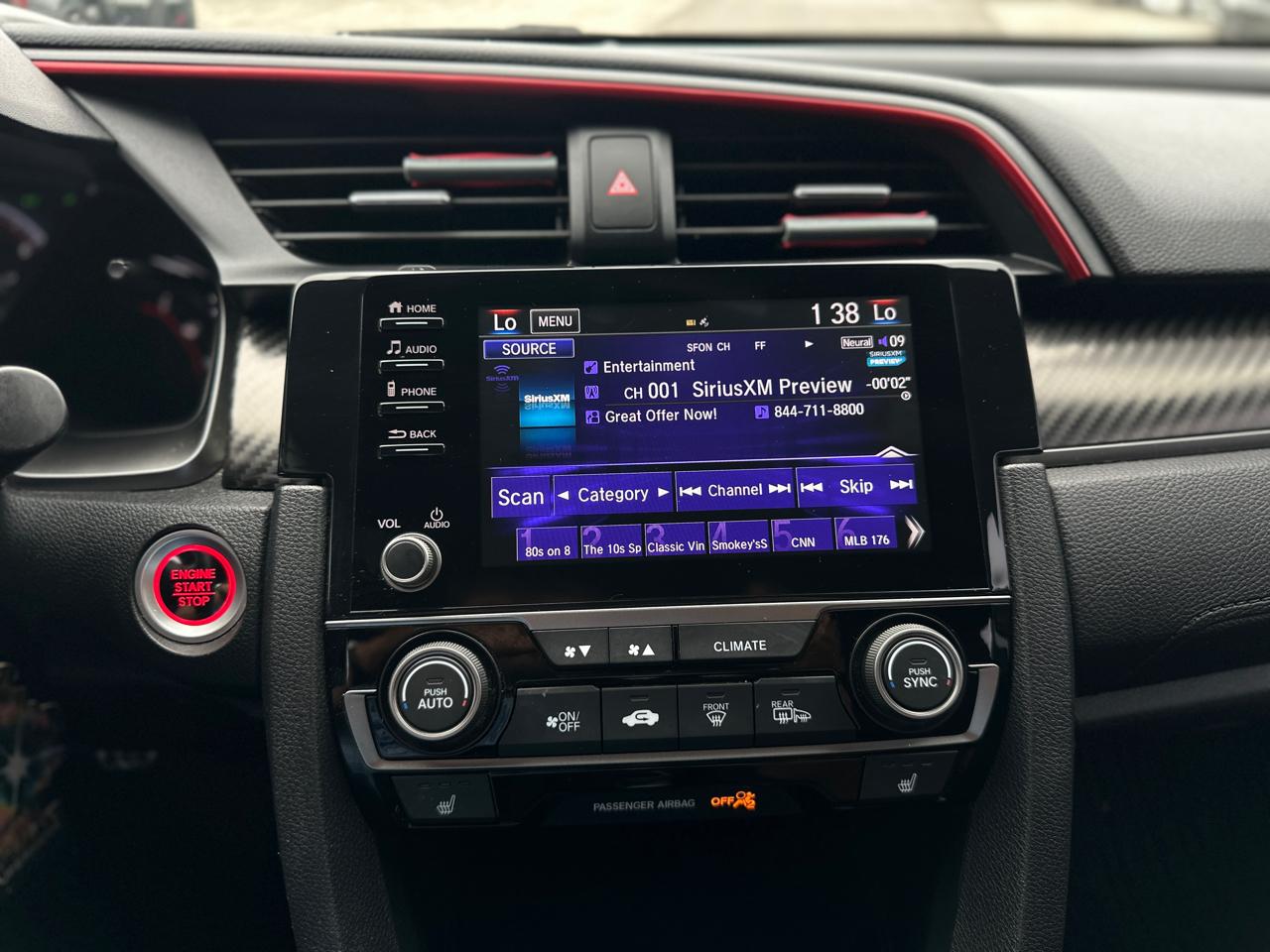 Honda Civic Si Sedan Manual w/Summer Tires 2020
