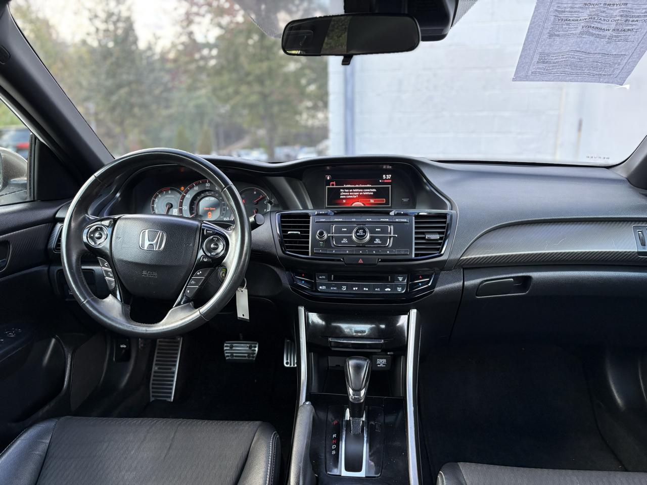 Honda Accord Sedan Sport CVT w/Honda Sensing 2017