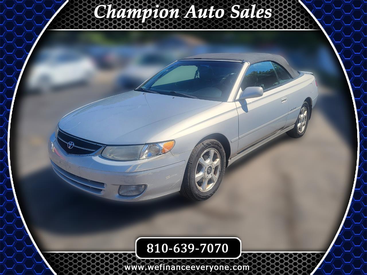 2000 Toyota Camry Solara SLE Convertible