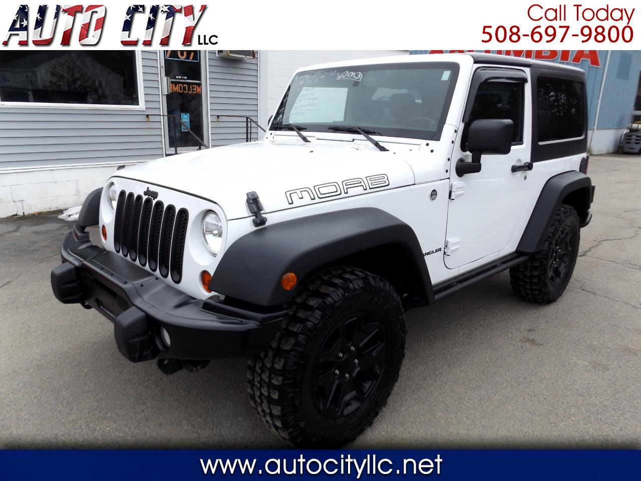 Used 2013 Jeep Wrangler MOAB 4WD for Sale in Bridgewater MA 02324 Auto City  LLC
