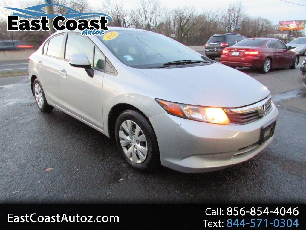 Used 2012 Honda Civic 4dr Auto LX for Sale in Oaklyn NJ 08107 East