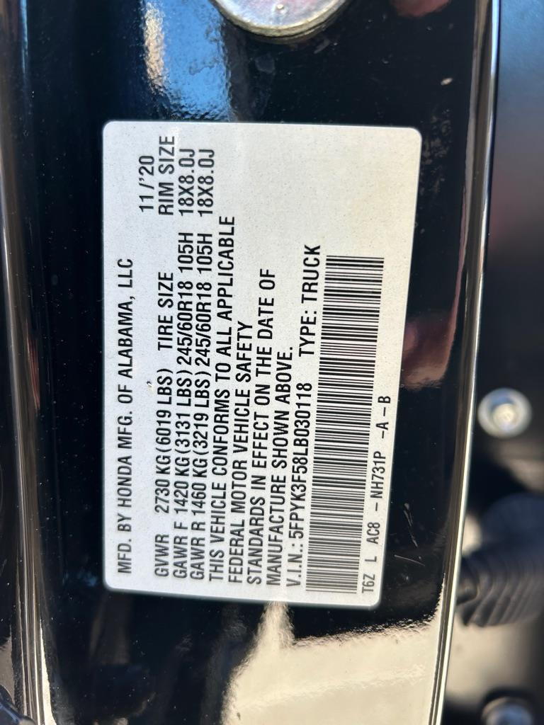 Honda Ridgeline  2020 Honda Ridgeline  2020