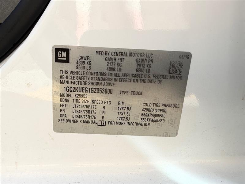 Chevrolet Silverado 2500HD  2016