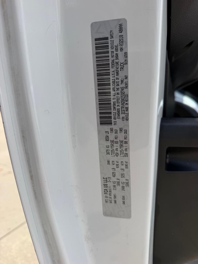 RAM Promaster  2019