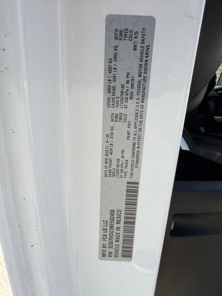 RAM Promaster  2021