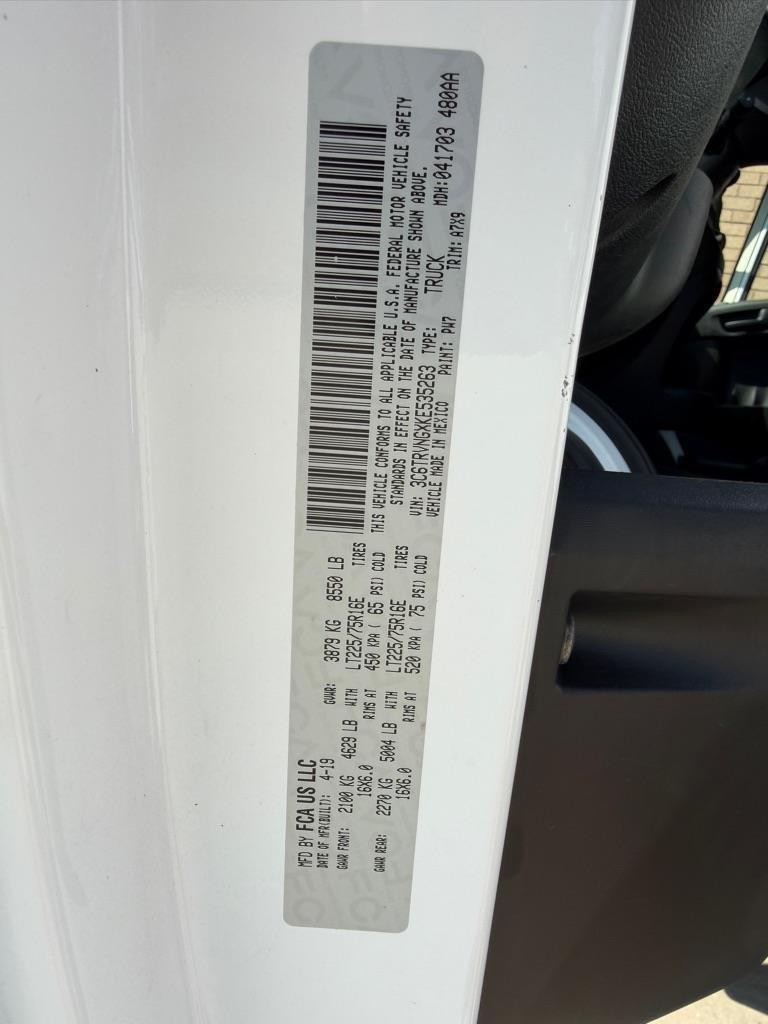 RAM Promaster  2019