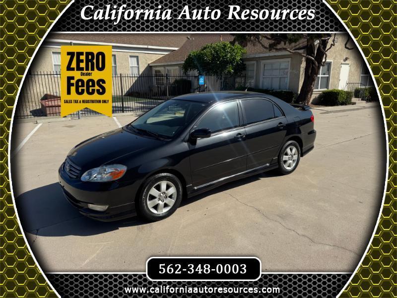 2003 Toyota Corolla S 4D Sedan