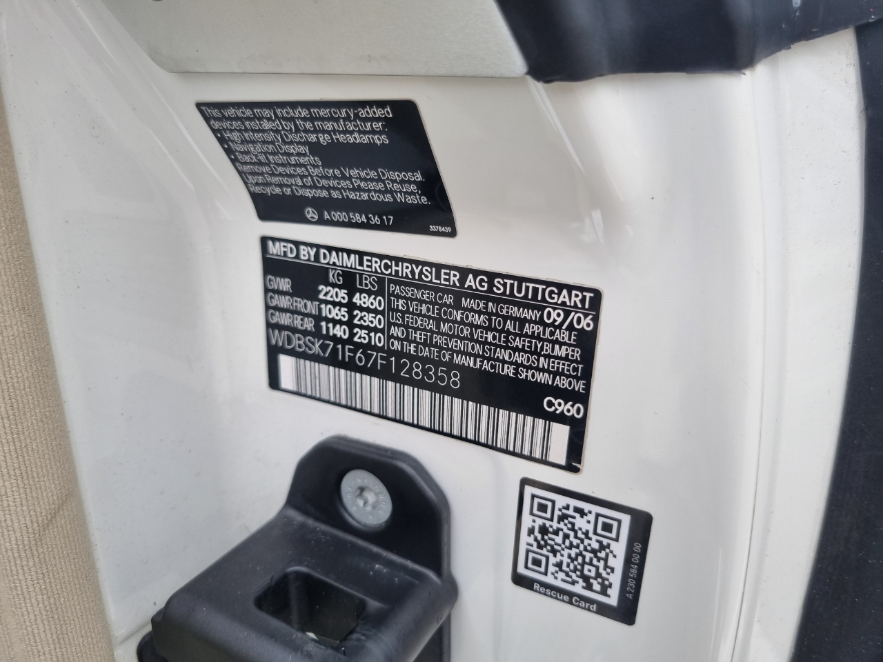 Mercedes-Benz SL-Class SL550 2007