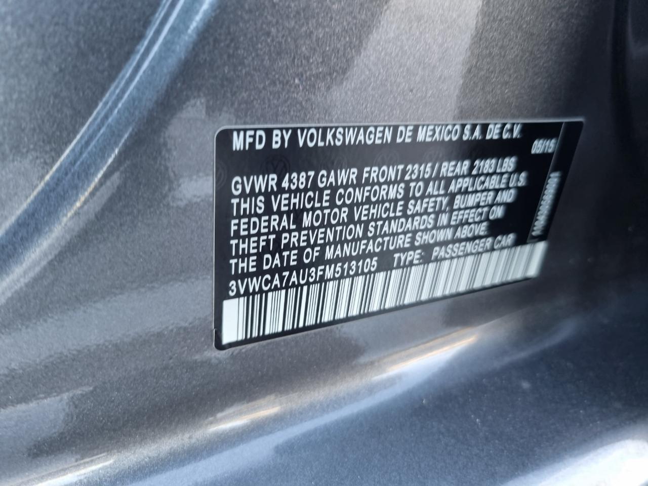 Volkswagen Golf SportWagen TDI S 6A 2015