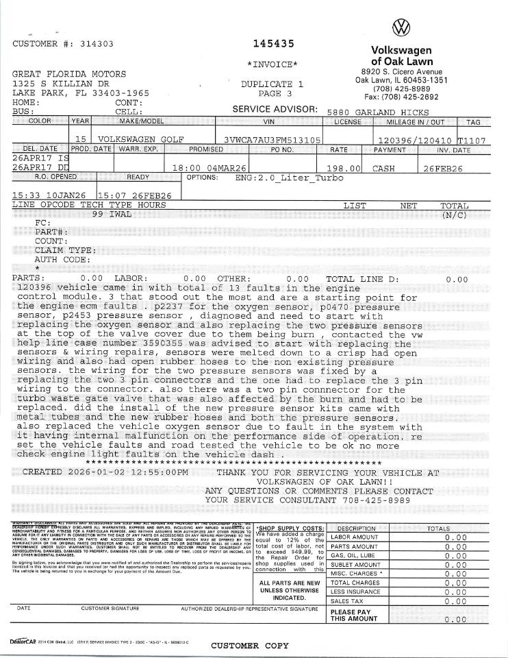 Volkswagen Golf SportWagen TDI S 6A 2015