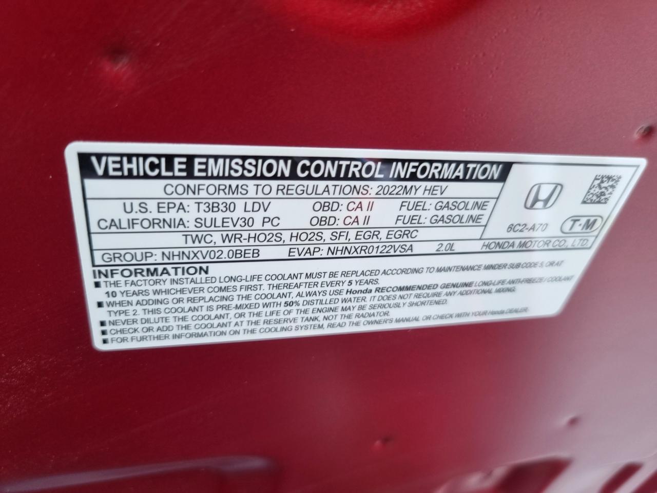 Honda Accord Hybrid EX-L 2022