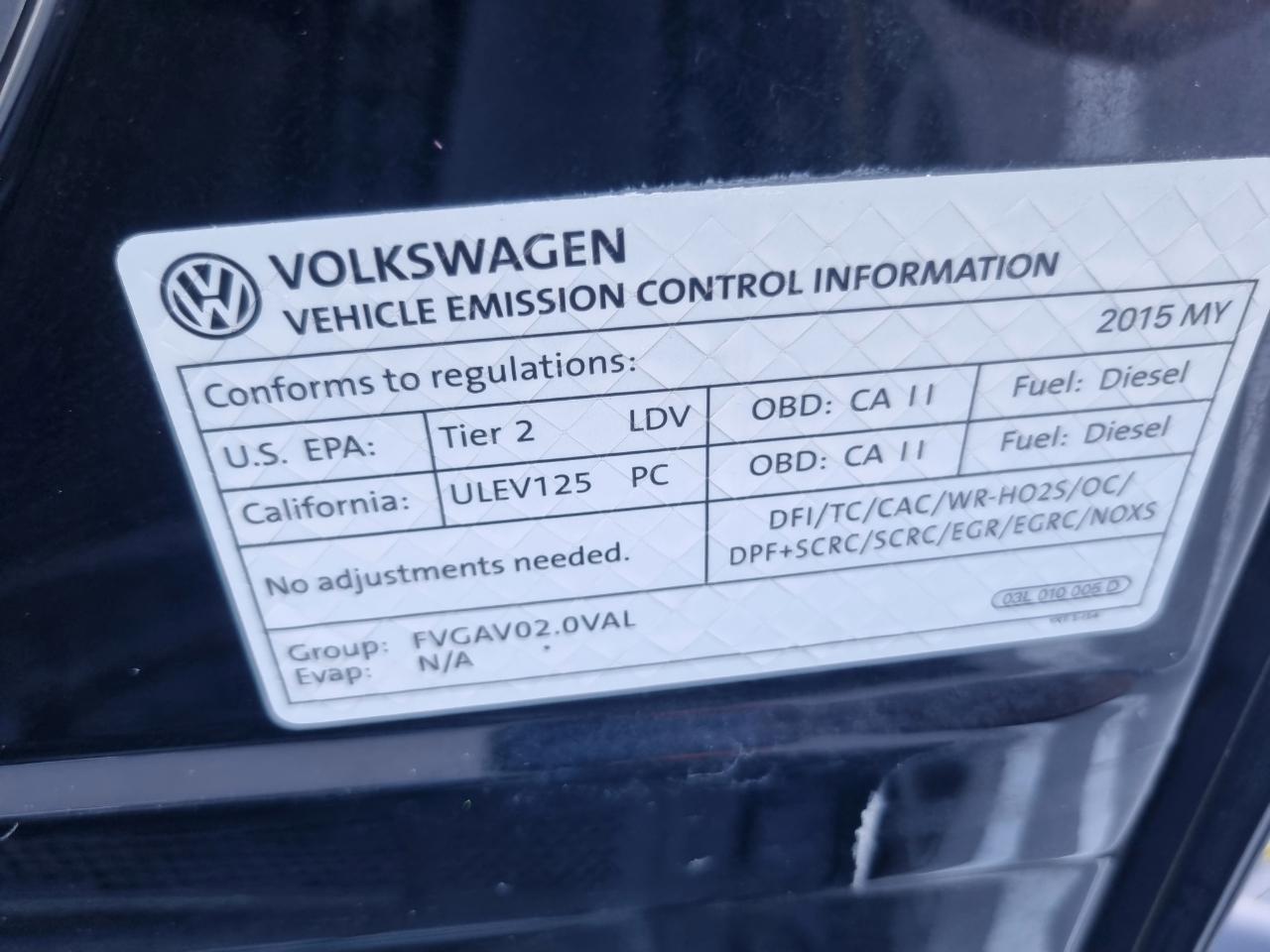 Volkswagen Golf TDI S 6M 2015