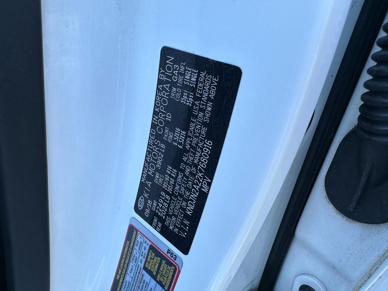 Kia Soul Base 6A 2019