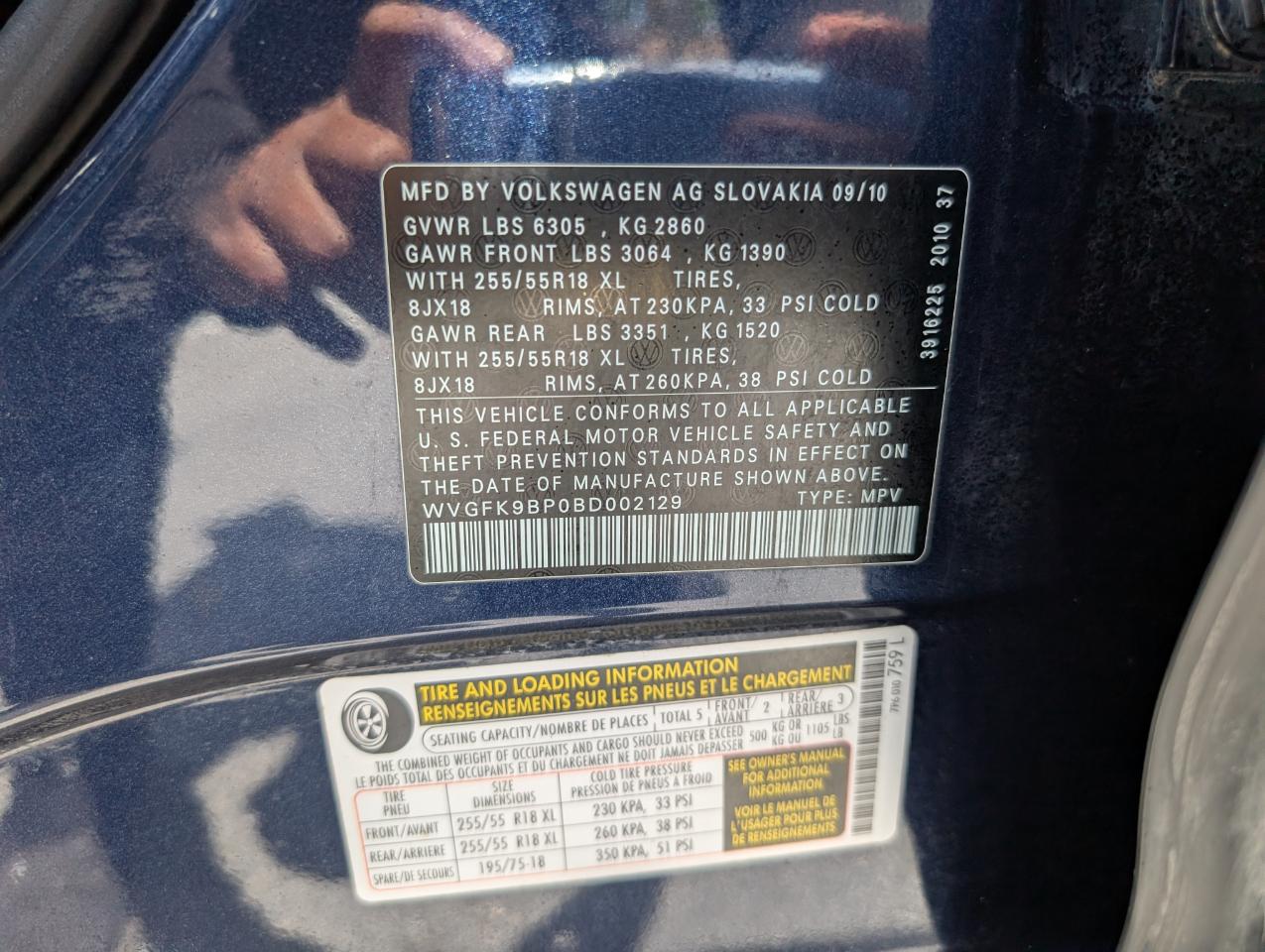 Volkswagen Touareg V6 TDI 2011