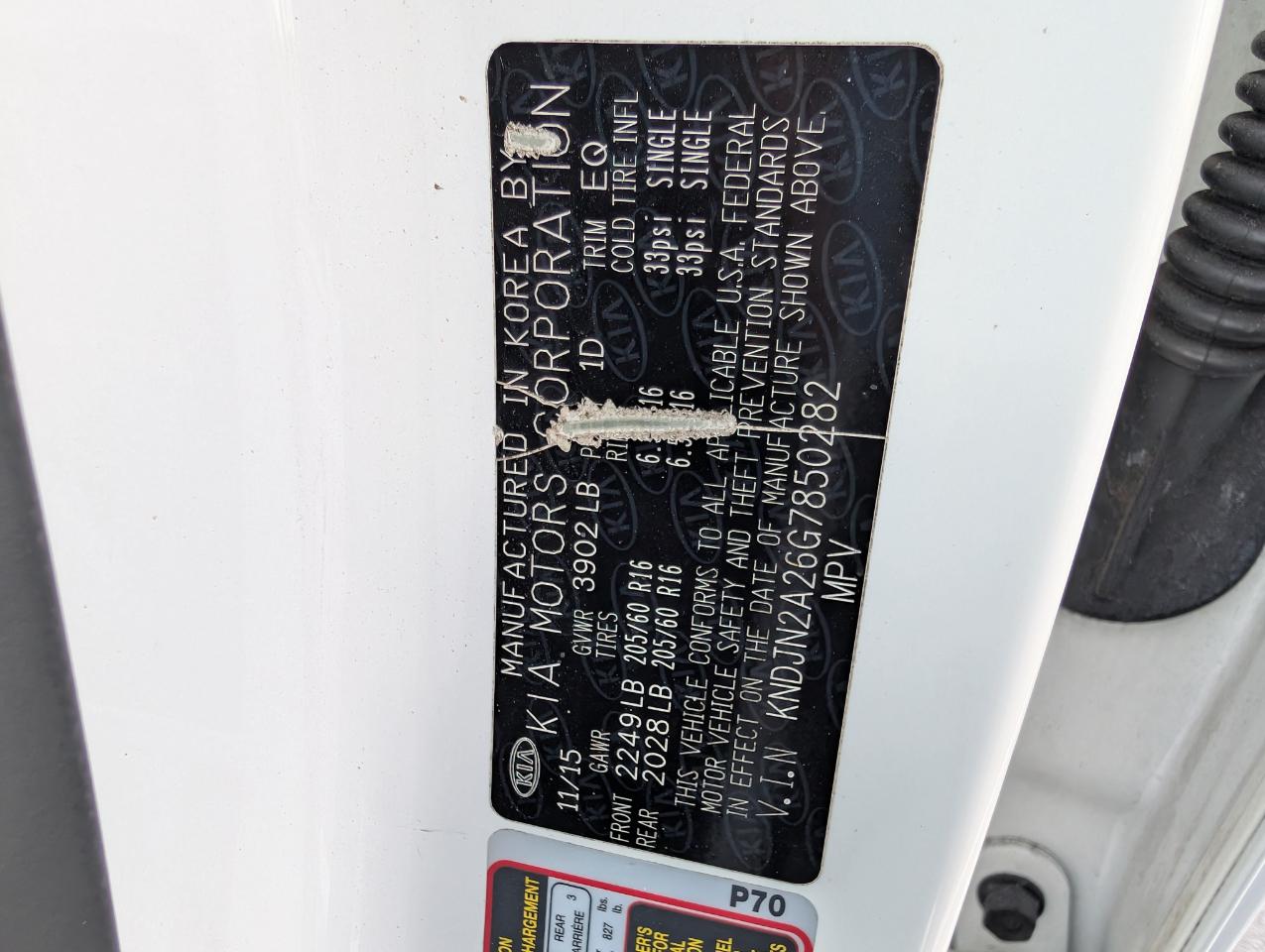 Kia Soul Base 6A 2016