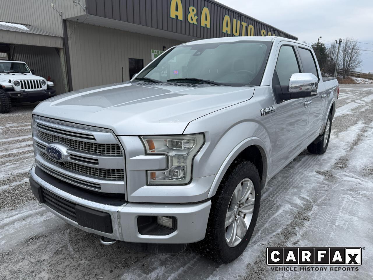 2016 Ford F-150 Patinum SuperCrew 5.5-ft. Bed 4WD