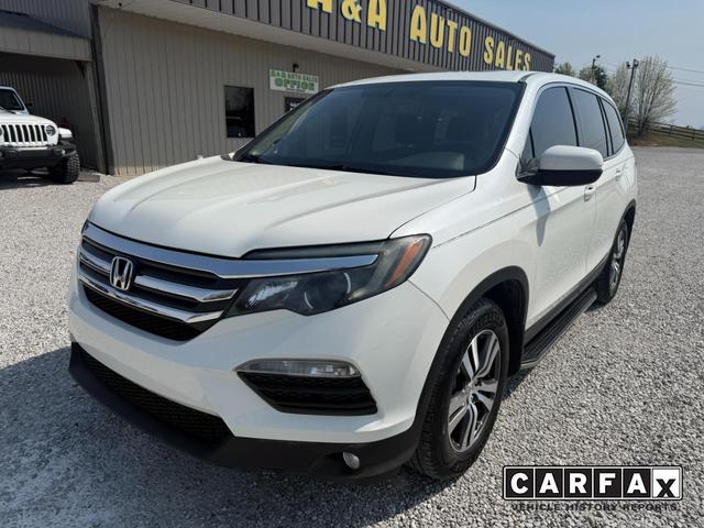 White 2018 Honda Pilot EX-L FWD SUV / Crossover Front-Wheel Drive Automatic