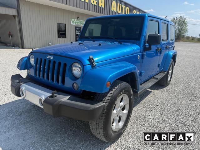 Blue 2015 Jeep Wrangler Unlimited Sahara 4WD SUV / Crossover Four-Wheel Drive Automatic