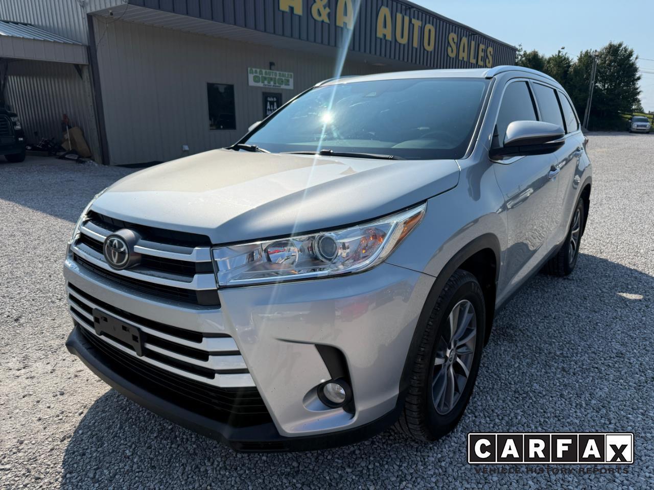 Toyota Highlander XLE AWD V6 2019