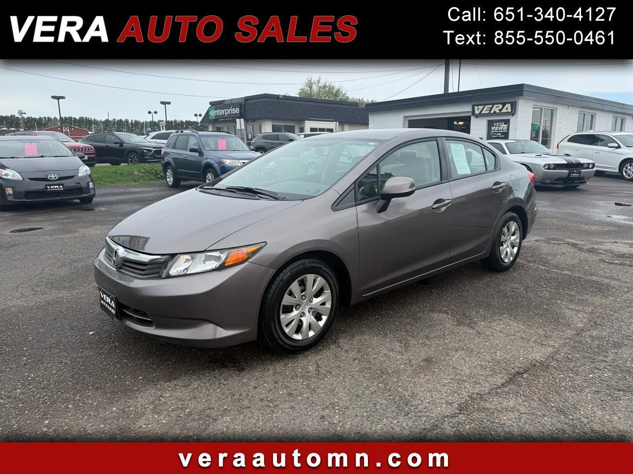 2012 Honda Civic LX 4D Sedan