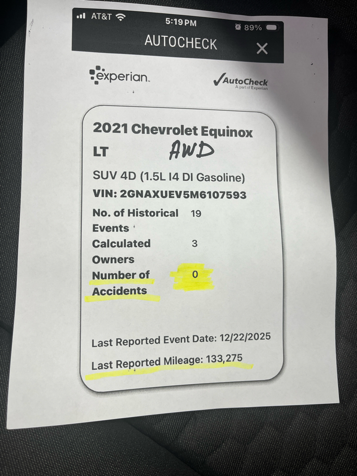 Chevrolet Equinox LT AWD 2021