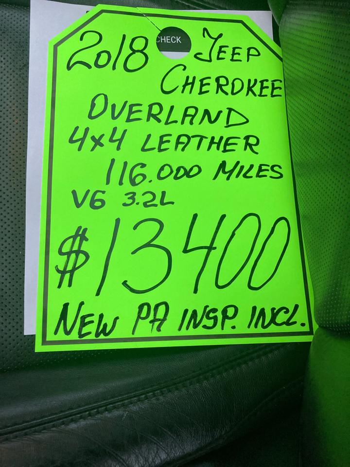 Jeep Cherokee Overland 4WD 2018