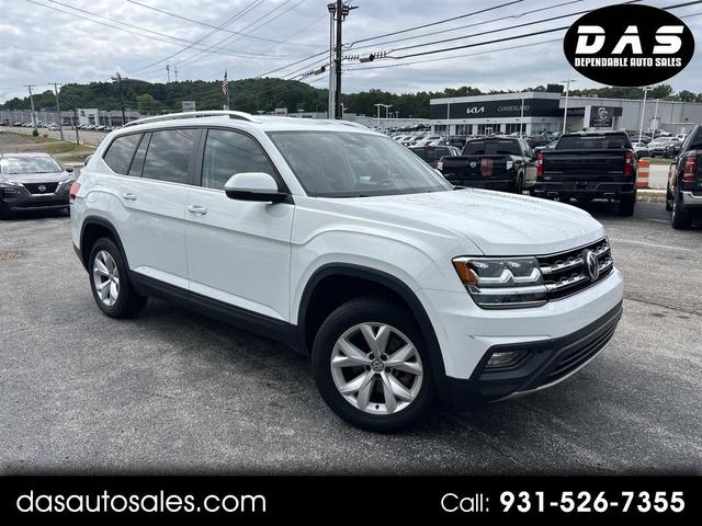 Pearl White 2019 Volkswagen Atlas SUV / Crossover Front-Wheel Drive Automatic