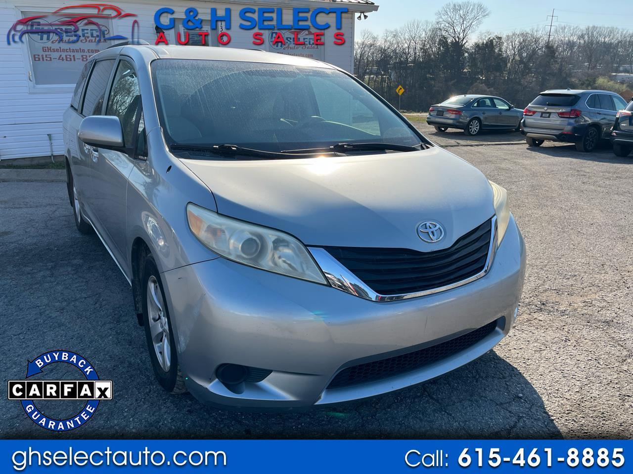 2011 Toyota Sienna 5dr 7-Pass Van V6 LE AAS FWD (Natl)